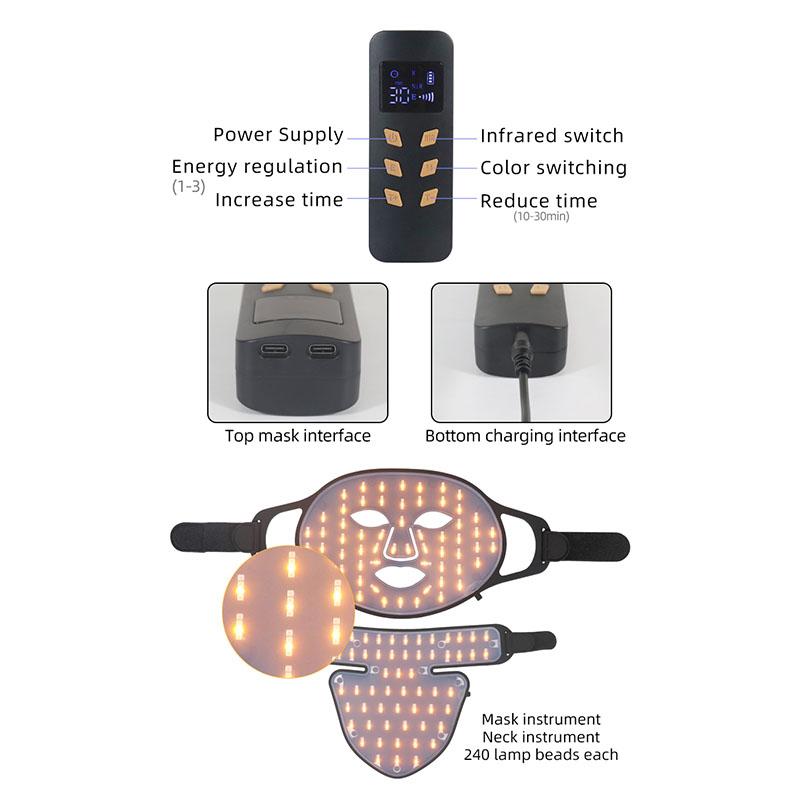 Уход за кожей 4 цвета светодиодная маска для лица против морщин омоложение кожи фотонная терапия косметические устройства отбеливание