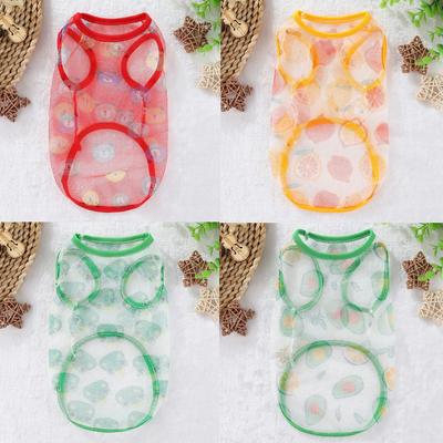 Одежда для кошек Тонкий сетчатый дышащий жилет для весны и лета Тедди Померанский шпиц Би Медведь Кукольный кот Большая собака Золотистый ретривер