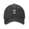 Sweden coat of arms Baseball Cap Wild Ball Hat Big Size Hat Golf Luxury Man Hat Women Hats Men's