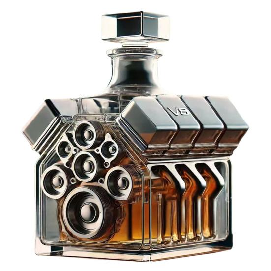 Бутылка для виски с двигателями V8 Креативный винный графин Украшение Персонализированная бутылка для виски Домашний бар