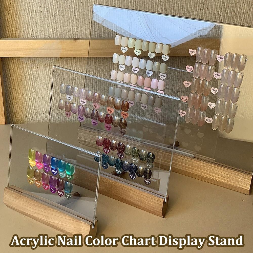 Acrylic Nail Polish Display Stand Transparent False Tips Display Shelf Manicure Tools