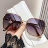 New Fashion Big Frame Sunglasses Women UV400 Gradient Lens Sun Glasses Oversized Retro Square Luxury  Oculus