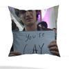 Joe Keery Stranger Pillow Case Anti-Dustmite Pillowcase Invisible Zipper Silky Short Plush Sofa Cushion Cover