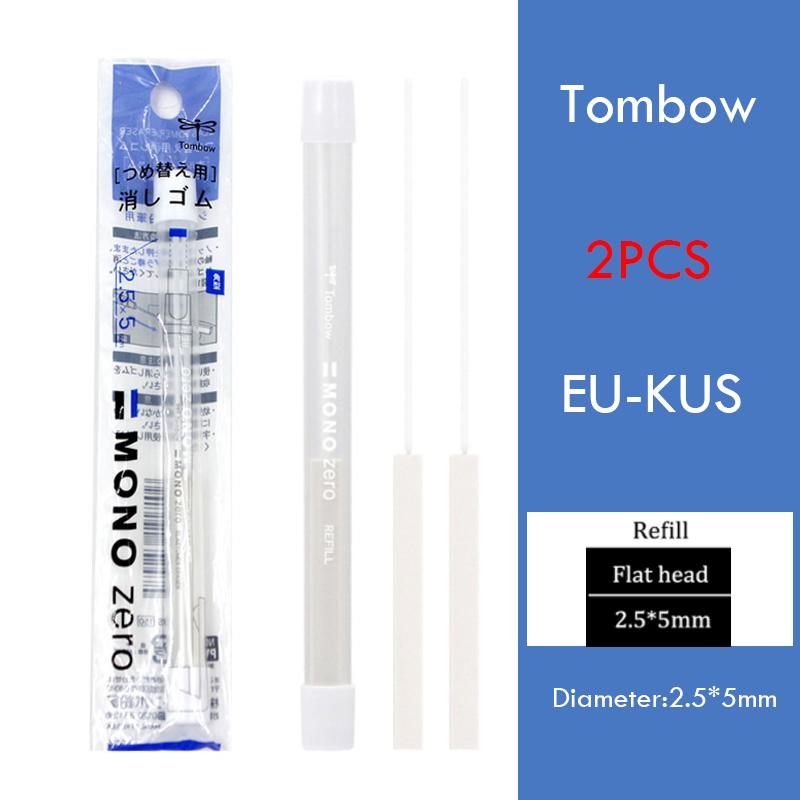 Tombow Mono Zero Механический ластик-ручка Сменные стержни Нажимного действия Для скетчинга Рисования Коррекции Детские ластики Художественные принадлежности