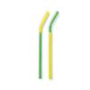 Amabro Two-Tone Glass Straw 1712, Yellow and Green