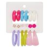 Best-selling C-shaped stud earring set, Korean fashionable acrylic sweet earrings