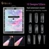 120Pcs/Box Nail Art Scale Quick Phototherapy Crystal Extended Nail Gel Mold Full Cover Acrylic Beauty DIY Tools
