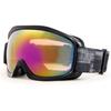 VAXPOT Snowboarding and Skiing Goggles UV Spherical BLK Men's (Double Lens, Protection, Anti-Fog, Lens, All-Weather) VA-3615