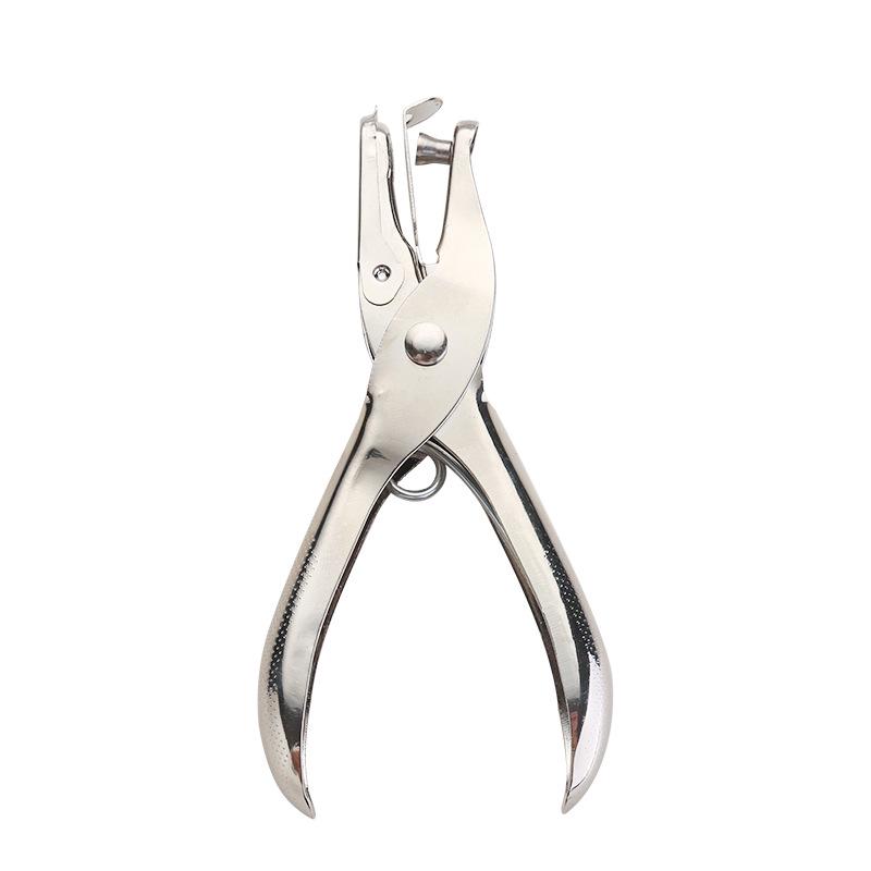 Металлический ручной дырокол на одно отверстие для бумаги формата А4 - Студенческие канцелярские товары