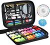 Portable Needle and Thread Set for Home Sewing and Mending – Includes Stitching Method Book and Case