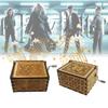 Harry Potter And The Sorcerers Stone Wooden Music Box With Carving For Gift Giving Special Characters Included