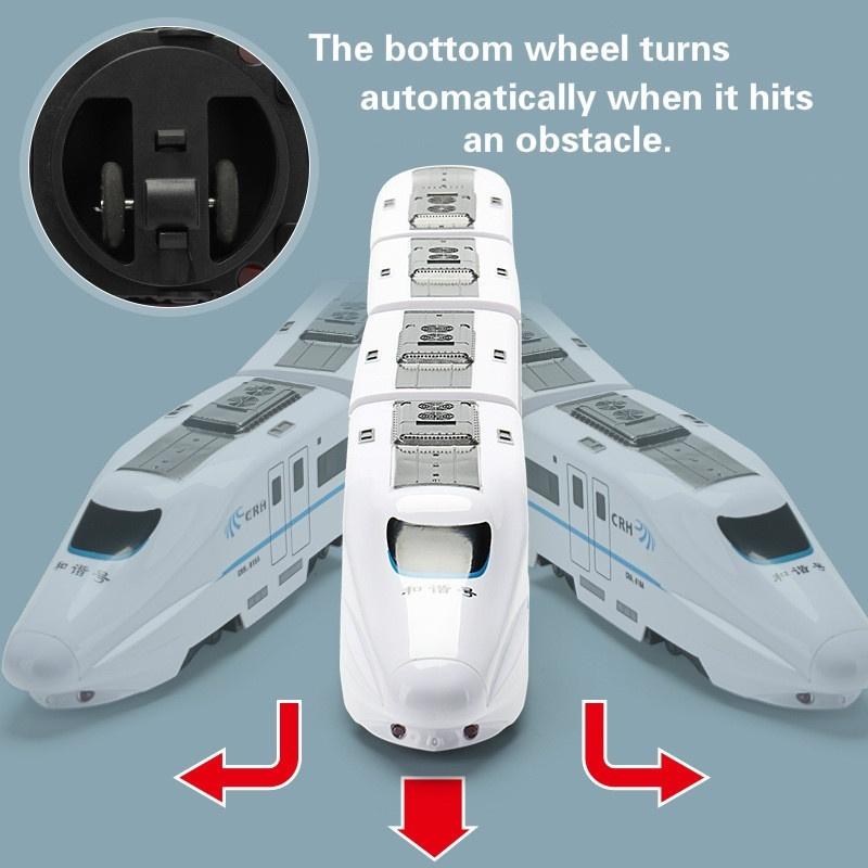 Simulation of High-speed Rail Train Electric Sound Light Small Train Model Boys and Girls Children's Toys