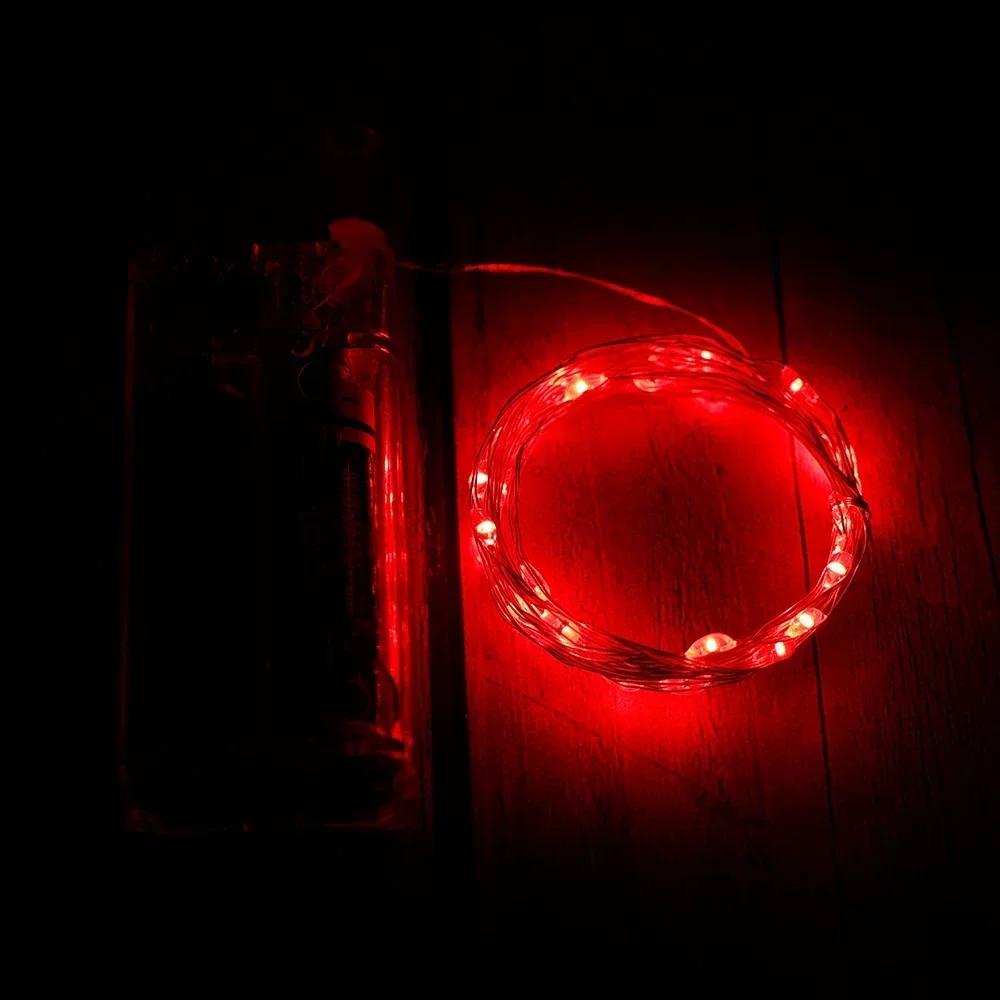 Светодиодные гирлянды из медной проволоки на батарейках, гирлянда, водонепроницаемая, наружная, сказочная подсветка, рождественская, свадебная вечеринка, декор, оптовая продажа