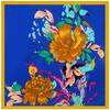 New Fashion Brand Scarf For Ladies Flower Print Silk Scarf Women Square Bandana Large Hijab Female Shawl Scarves Warps