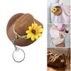 Модная шляпа цветок брелок шарм креативная цветочная шляпа ключ аксессуар модные брелоки подвеска сумка подвесное украшение