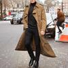 Men's British Street Style Long Trench Coat - Autumn/Spring Hot Seller