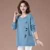 Women's Spring and Autumn Medium-length Loose Pullover Long Sleeve Tops