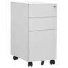 VidaXL Mobile Filing Cabinet Light Grey 30x45x59 Cm Steel