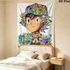 Pokemon Wall Tapestry Aesthetic Wall Hanging Printed Fabric Blanket Decorative Tapestries For Bedroom Living Room Home Decor