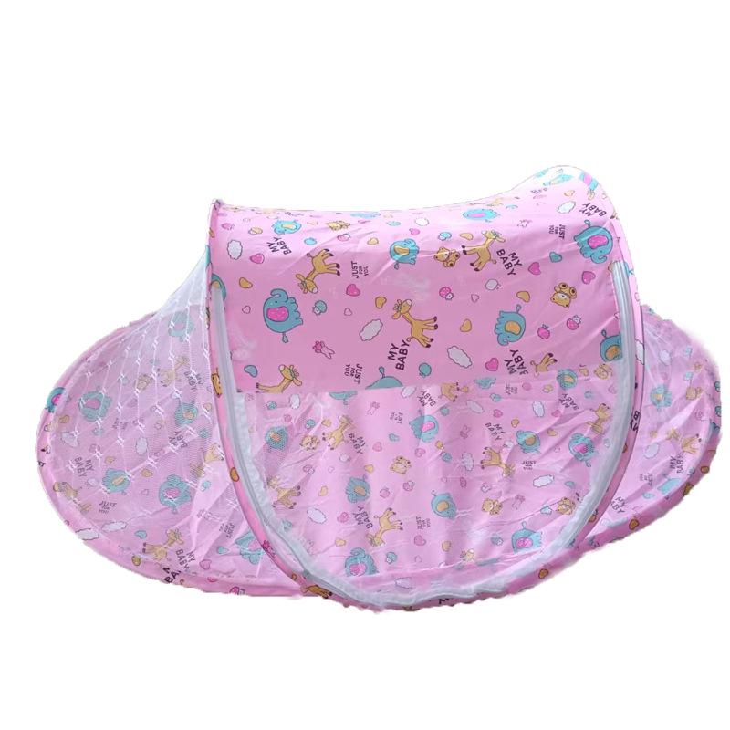 Комплект детской кроватки с москитной сеткой, спальным ковриком и подушкой (0-3 года)