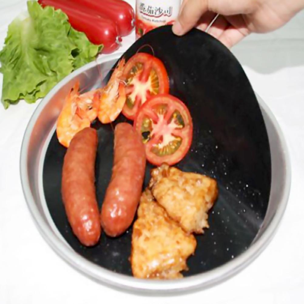 2 шт. в упаковке 24 см, круглая антипригарная жаропрочная сковорода, подложка для вока, противень, коврик для жарки