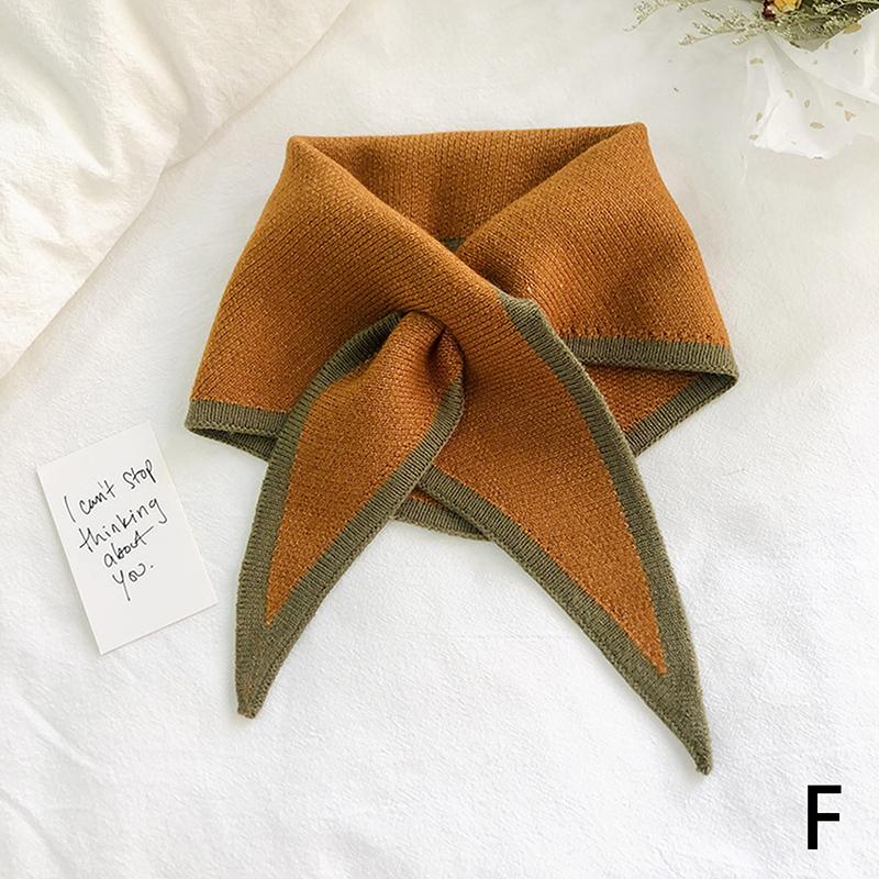 Женские осенние теплые поддельные воротники, маленькая шаль, женский вязаный шарф, рубашка для девочек, поддельный воротник для свитера, платье, рубашка, съемный воротник