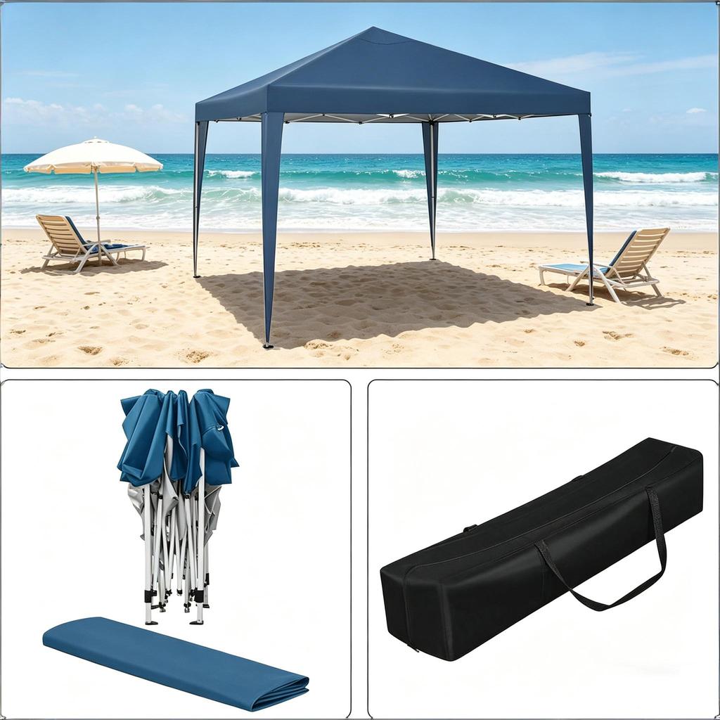 Stylish Pop Up Roof Tent, Gazebo for Parties with Carrying Bag, Portable Gazebo, for Outdoor(only with gazebo)
