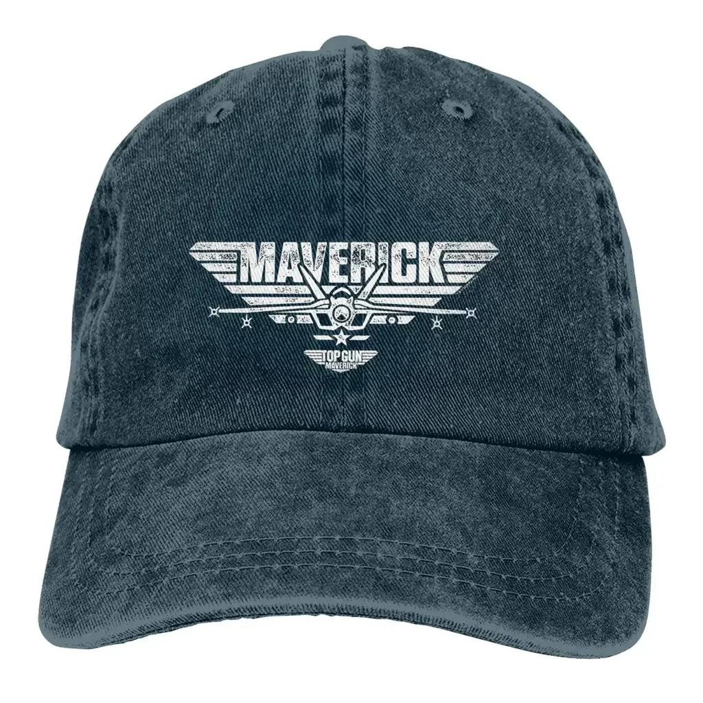 Разноцветная Кепка с Козырьком Мужская Женская Ковбойская Кепка Top Gun Maverick С центральным Логотипом Самолета Бейсбольные Кепки Персонализированный Козырек Защитные Кепки