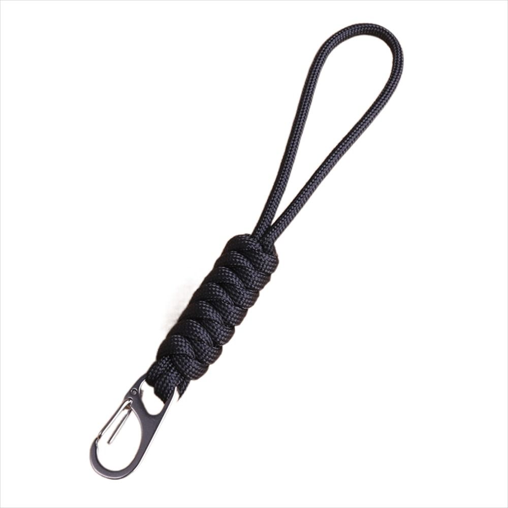 Snake Knot Paracord Keychain Anti-lost Chain Braided Woven Keychain Emergency Survival