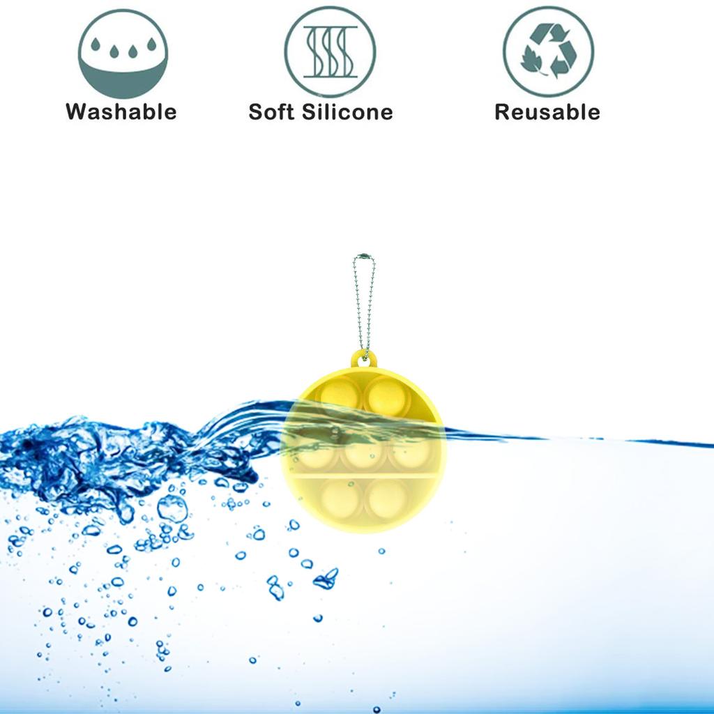 Детей и взрослых Push Bubble Сенсорная игрушка Брелок для ключей Развивающая игрушка