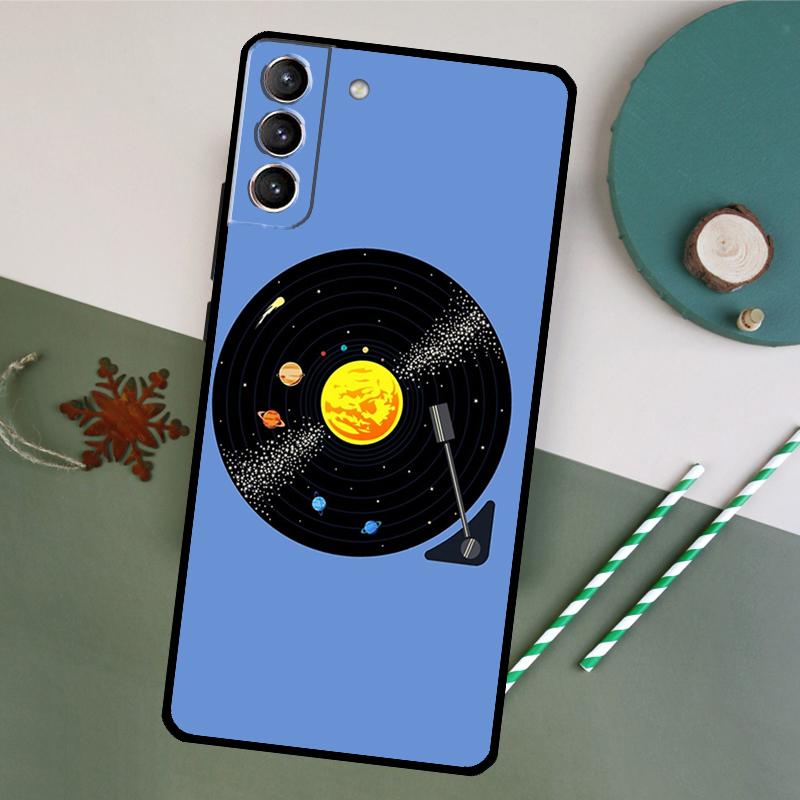 Vinyl Record Retro Phone Case For Samsung Galaxy S25 S26 Ultra S20 S21 S22 S23 S24 Plus S10 S25 FE Back Cover