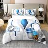 Duvet Covers For Want To Be Doctors Kids Teens Queen King Size Lightweight Down Room Decor 2 Pillowcases 1 Duvet Cover No Quilt