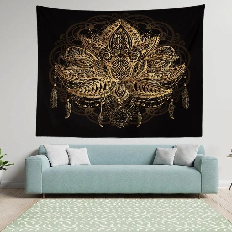 Home Decor Living Room Bedroom Tapestry Mandala Sun Lotus Wall Sofa Hanging