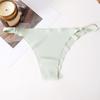 CINOON Сексуальные женские стринги из ледяного шелка, бесшовные, однотонные, с низкой посадкой, трусики в стиле чистого желания, невидимые, дышащие, Т-образные
