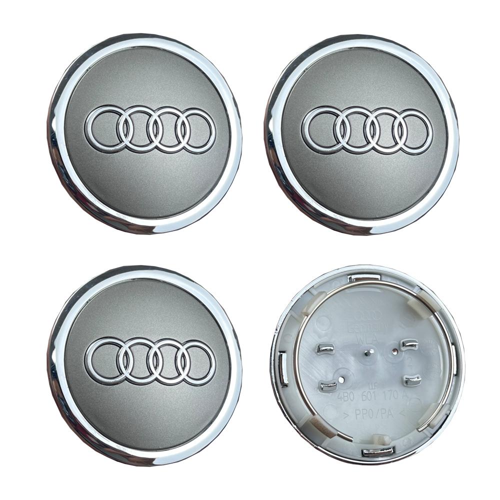 Для Audi 8V 4 шт. Для Audi A3 A4 A5 A6 A7 A8 S4 S6 A1 A2 Q5 Подходит 60 мм 61 мм 68 мм 69 мм Замена значка центральной заглушки ступицы колеса автомобиля