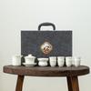 Китайский белый чайный набор Hongyu из 12 предметов (Гайвань)