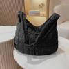 Winter Space Cotton Shoulder Bag Female Large Capacity Dumpling Bag Fashion Padded Crossbody Bag Luxury Lady Down Tote CLE