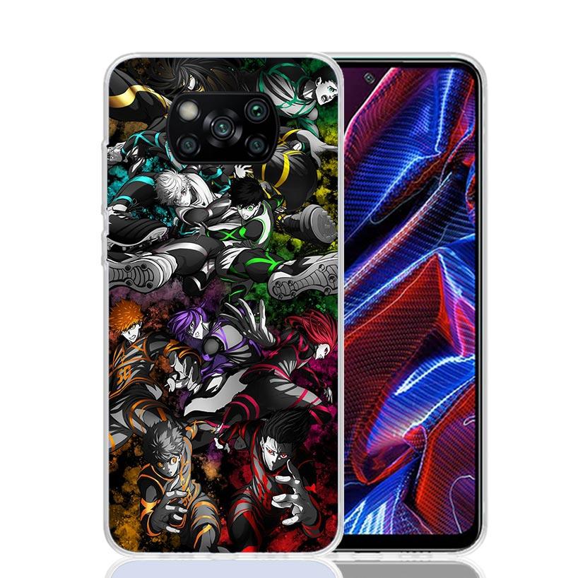 Чехол для телефона Blue Lock Football Anime для Xiaomi Poco X7 X6 X5 Pro F7 Ultra Redmi 15C 15 13 13C 12 12C 10 10A 10C 9 9A 9C 9T