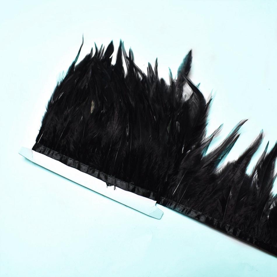 Перья 100 см Натуральные Белые Перья Фазана Отделка Лентой Поделки DIY Ручная Работа Перья Шитье Вечеринка Свадебное Украшение Аксессуары