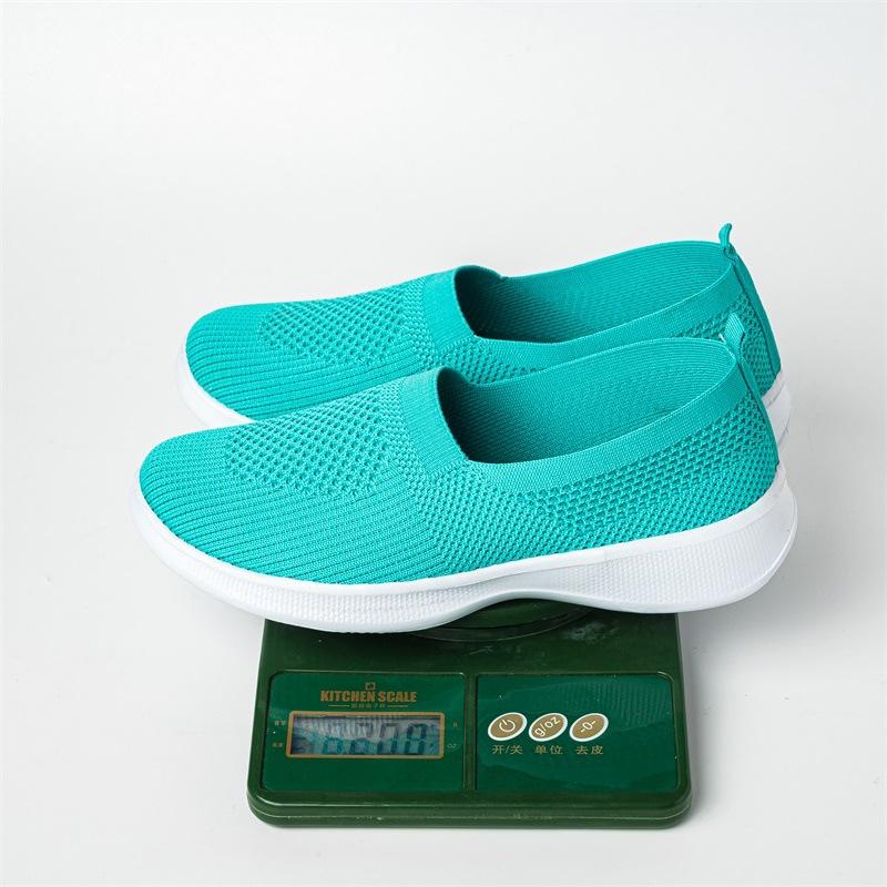 Модная обувь женская летняя удобная обувь больших размеров женские сетчатые дышащие носки для кроссовок женские легкие повседневные спортивные туфли женские лоферы на плоской подошве