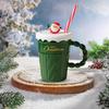 Рождественская елка керамическая кружка 400 мл керамическая соломенная кофейная кружка парная кофейная кружка праздничное украшение стола подарочная кружка для любителей кофе