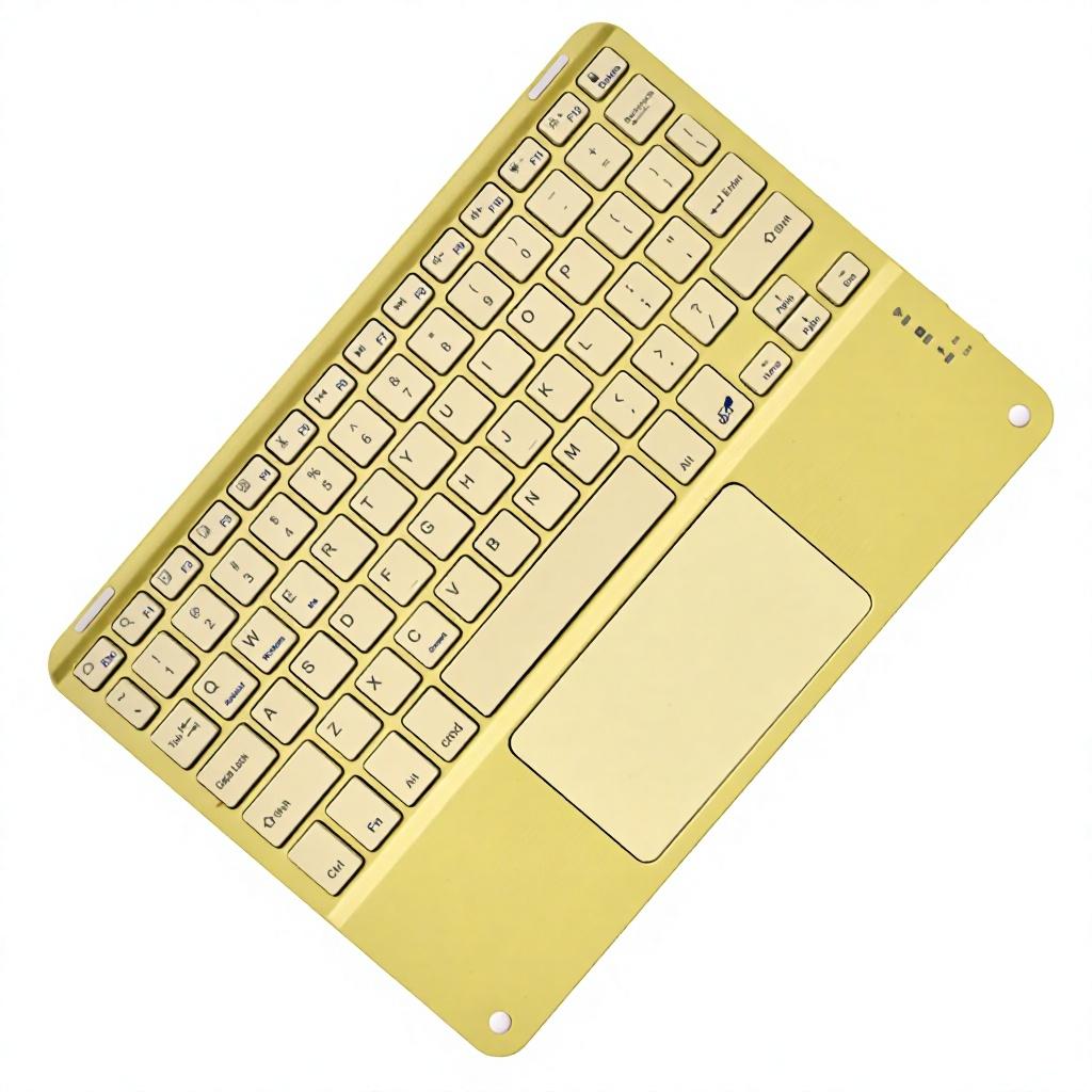 Custom Keyboard Trading Silent Wireless Rechargeable Slim Portable bluetooth Keyboard with Touchpad for ipad