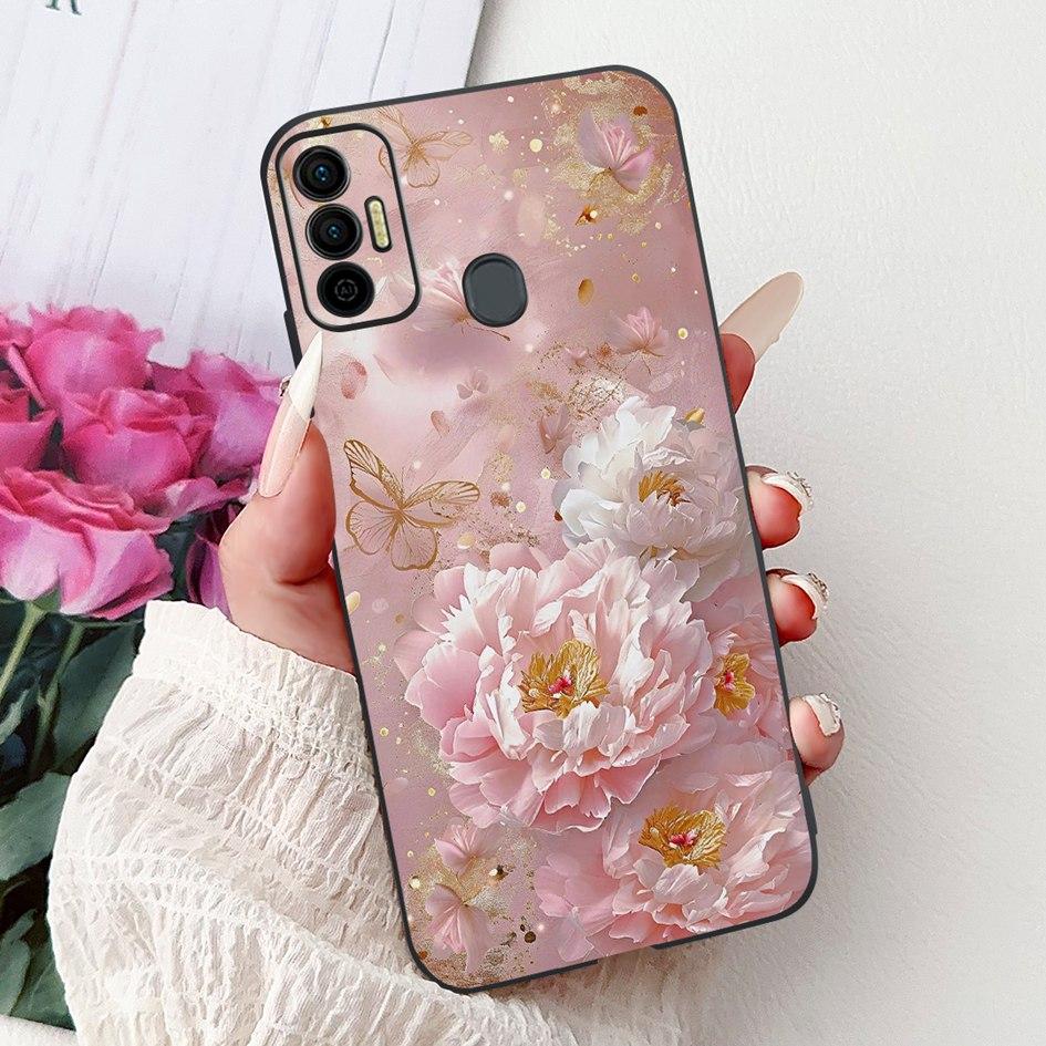Для Tecno Spark 7 Чехол KF6 KF6j KF6i Обложка Милый Модный Кот Цветок Мягкий Силиконовый Защитник Для Tecno Spark 7P 7T Spark7 Pro Capa