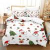 Рождественский снеговик, елка, комплект постельного белья, пододеяльник, комплект постельного белья с 3D-печатью, комплект постельного белья размера «queen size», модный дизайн