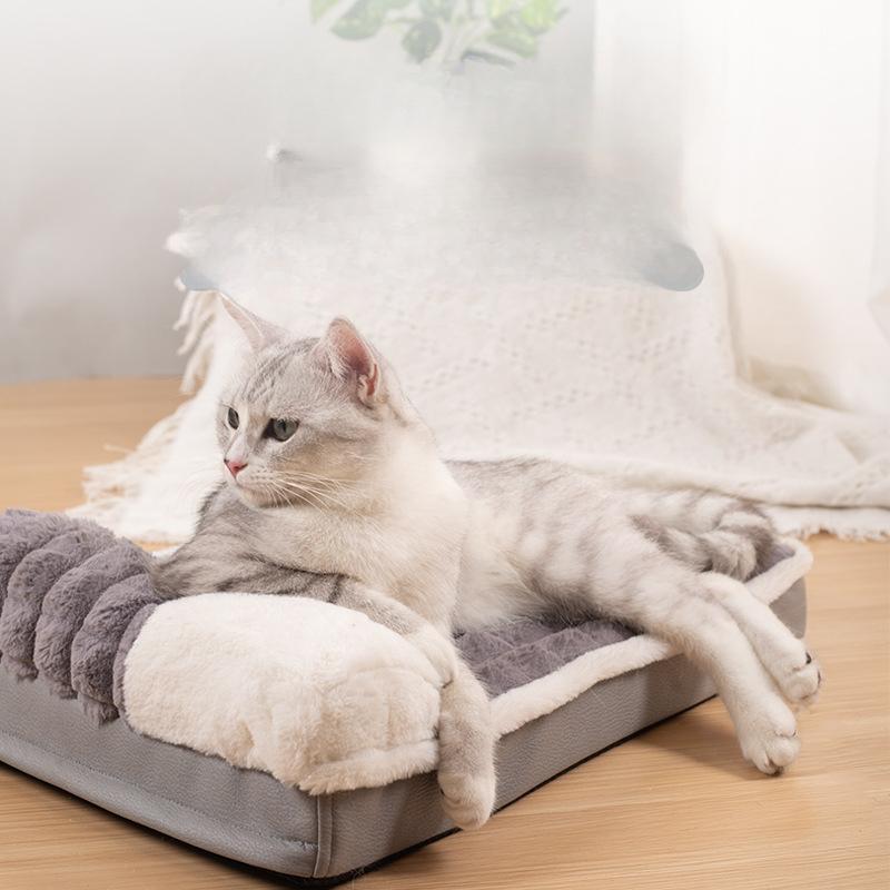 Pet Mat Cat Nest Pet Plush Nest Autumn and Winter Warm Removable and Washable Four-season Universal Cat Bed Cat Mat