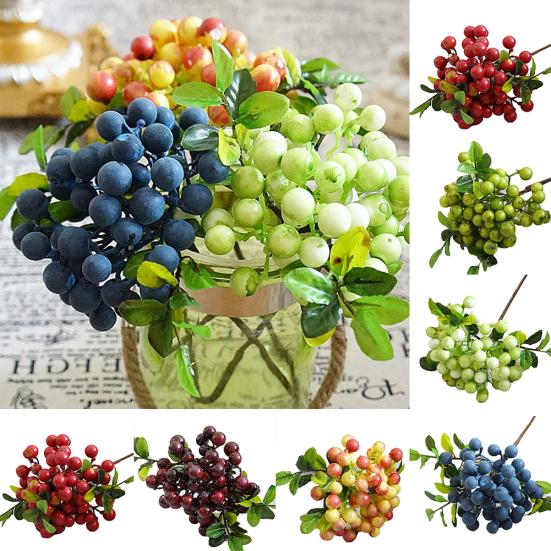 1 ветка, искусственные фрукты, ягоды, сделай сам, свадебная вечеринка, домашний декор для отеля, кафе, сада