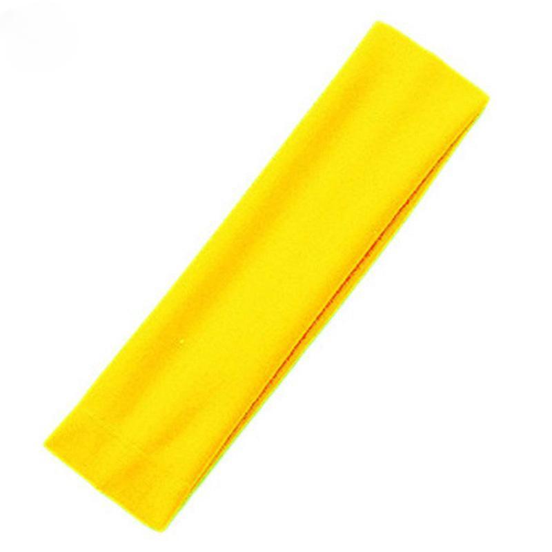 Модная спортивная повязка на голову для йоги, однотонная эластичная повязка для фитнеса из молочного шелка для эффективных аксессуаров для тренировок