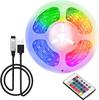 30LEDs/m USB LED Lights Strip Tape  5050 24 Key IR Remote Control for Kitchen Closet Bedroom PC TV Backlight Home Lighting