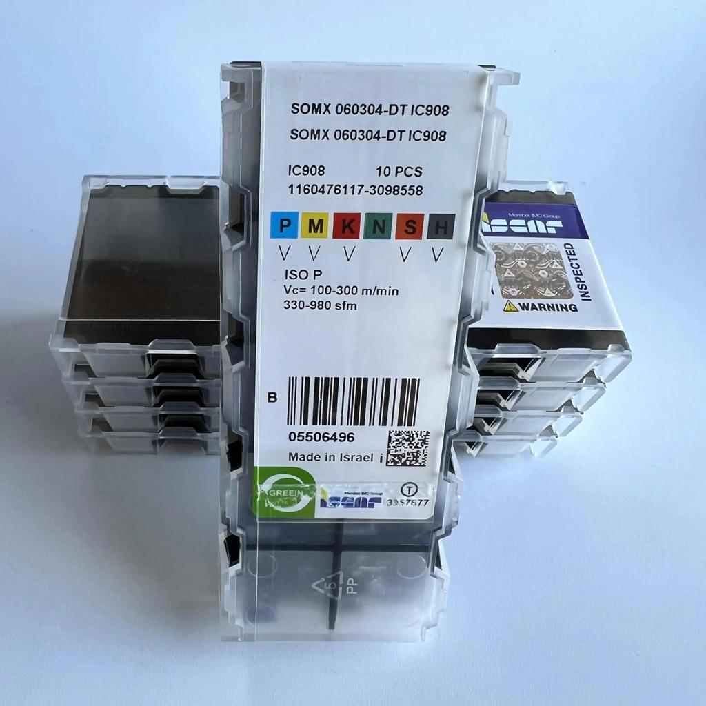 ISCAR / SOMX060304-DT IC908 /Промышленные сменные твердосплавные пластины 10 шт.