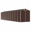Garden Shed Brown 191 x 895 x 198 cm Galvanized Steel